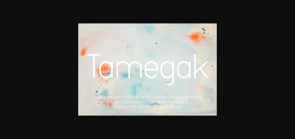 Tamegak Font Poster 7