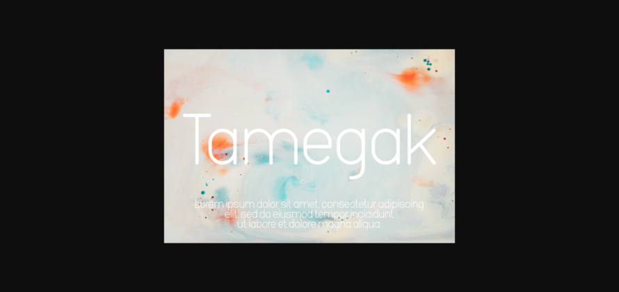 Tamegak Font Poster 7