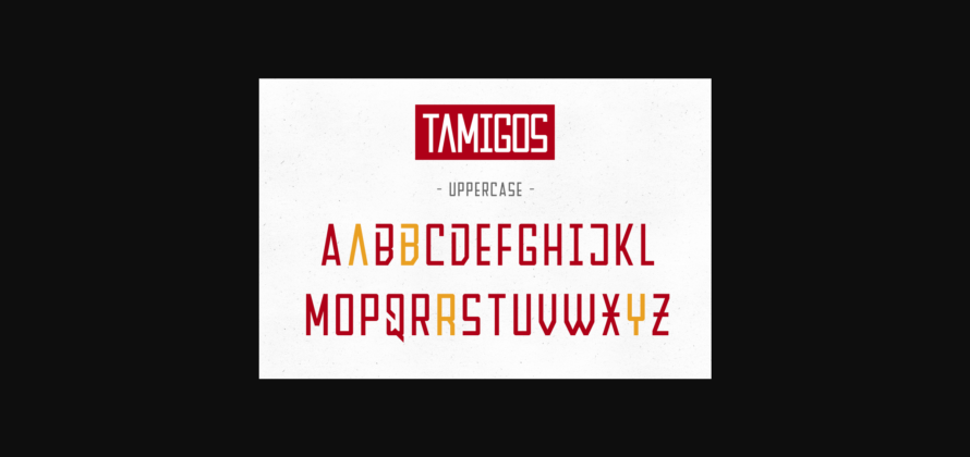 Tamigos Font Poster 6