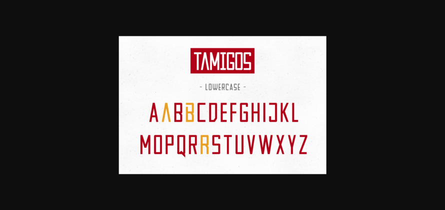 Tamigos Font Poster 7
