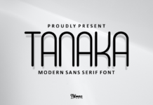 Tanaka Font Poster 1