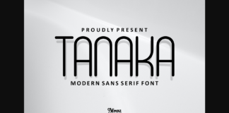 Tanaka Font Poster 1