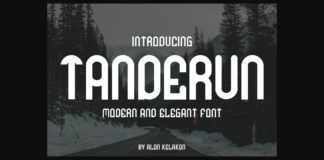 Tanderun Font Poster 1