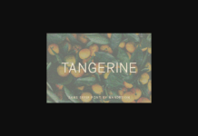 Tangerine Font Poster 1