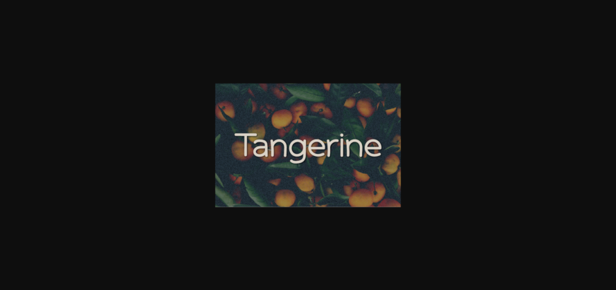 Tangerine Font Poster 3