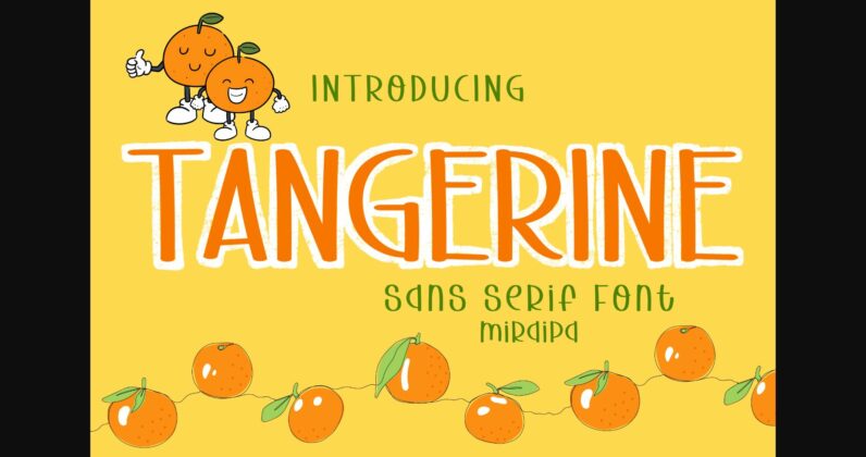 Tangerine Font Poster 3