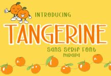 Tangerine Font Poster 1