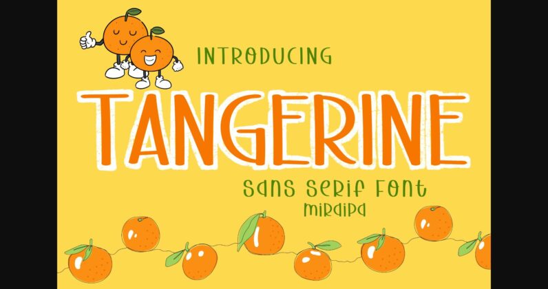 Tangerine Font Poster 1