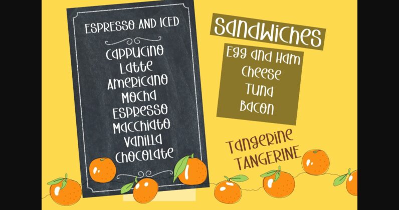 Tangerine Font Poster 7