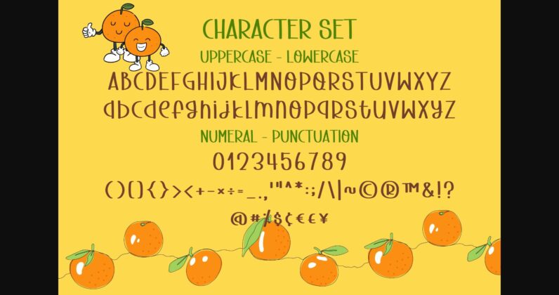 Tangerine Font Poster 8