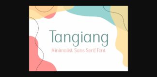 Tangiang Font Poster 1