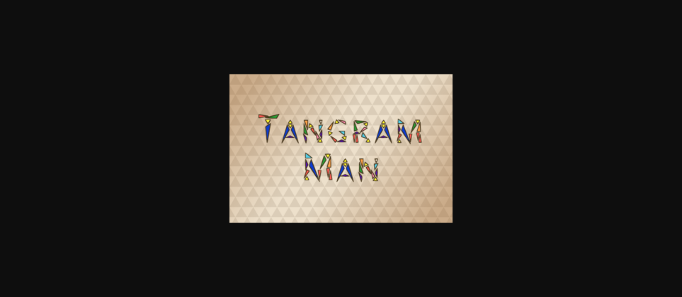 Tangram Man Font Poster 3