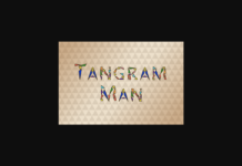 Tangram Man Font Poster 1