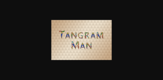 Tangram Man Font Poster 1