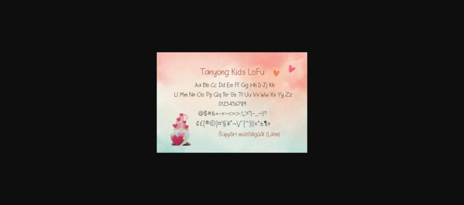 Tanyong Kids Lofu Font Poster 4