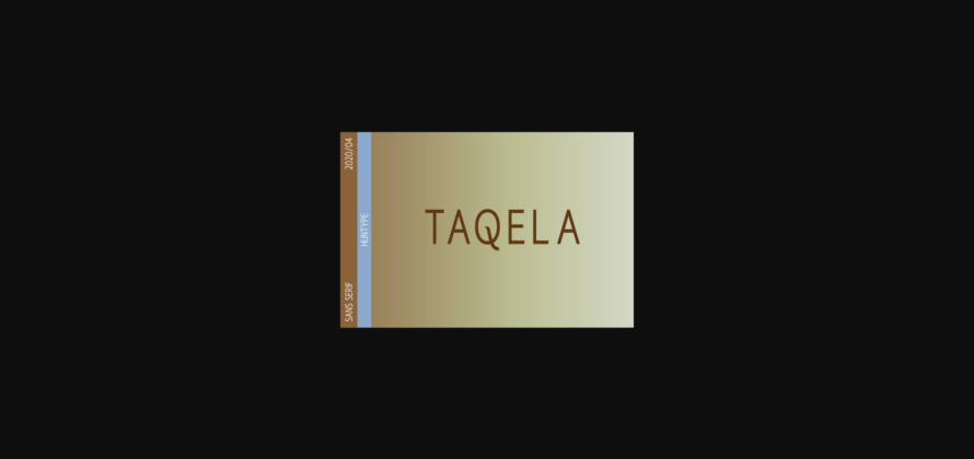 Taqela Font Poster 3