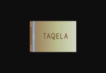 Taqela Font Poster 1