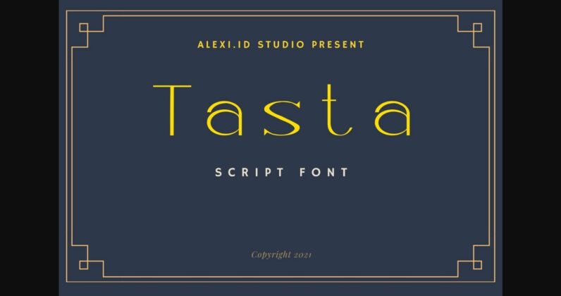 Tasta Font Poster 3