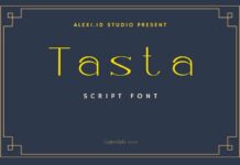 Tasta Font Poster 1