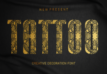 Tattoo Font Poster 1