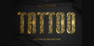 Tattoo Font Poster 1