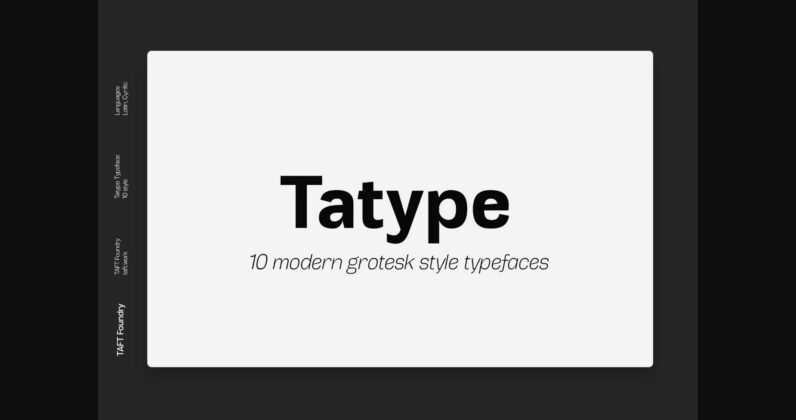 Tatype Font Poster 3