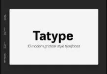 Tatype Font Tatype Font Poster 1