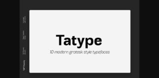 Tatype Font Poster 1