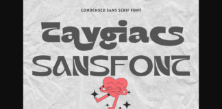 Taygiacs Font Poster 1