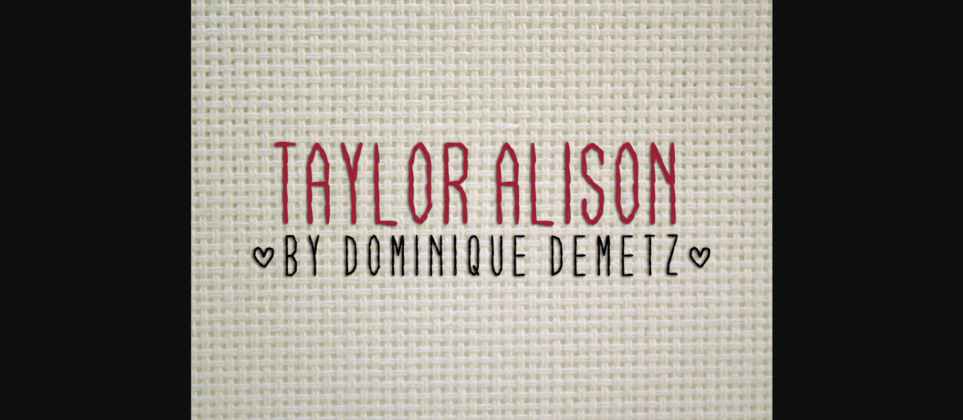 Taylor Alison Font Poster 1