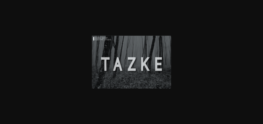 Tazke Font Poster 3