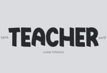 Teacher Font Poster 1