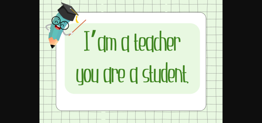 Teacher Font Poster 7