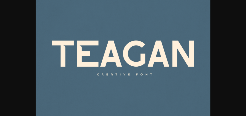 Teagan Font Poster 1