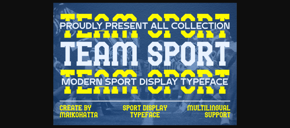 Team Sport Font Poster 3