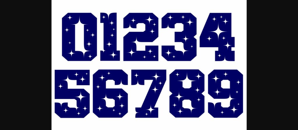Team of Stars Font Poster 9