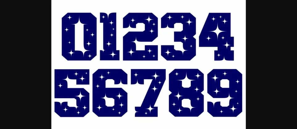 Team of Stars Font Poster 9
