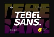 Tebel Sans Font Poster 1