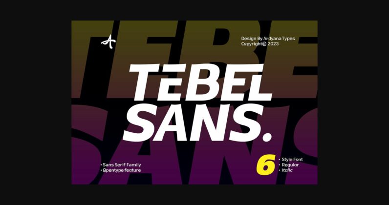 Tebel Sans Font Poster 1