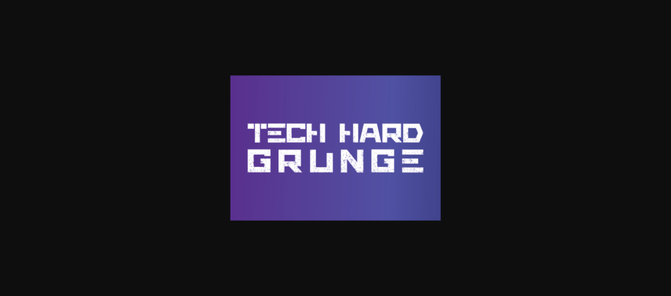 Tech Hard Grunge Font Poster 3