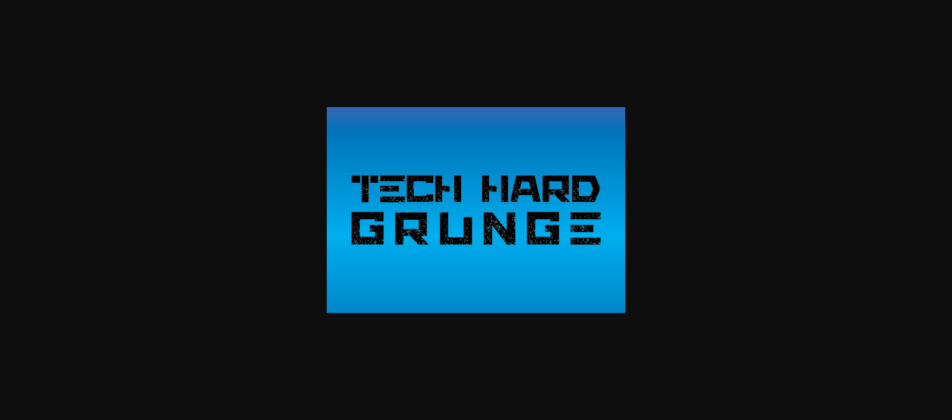 Tech Hard Grunge Font Poster 5
