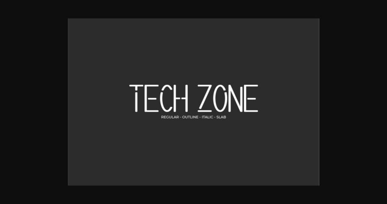 Tech Zone Font Poster 3