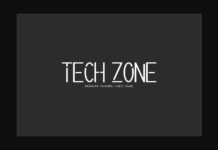 Tech Zone Font Poster 1