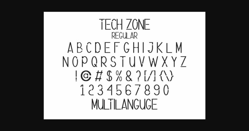 Tech Zone Font Poster 5