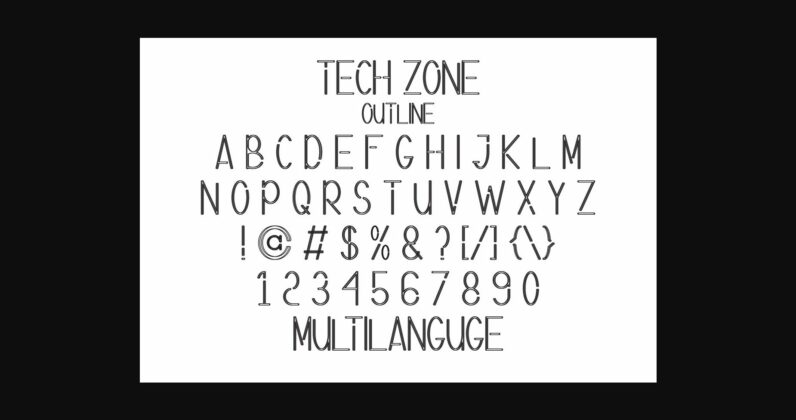 Tech Zone Font Poster 7