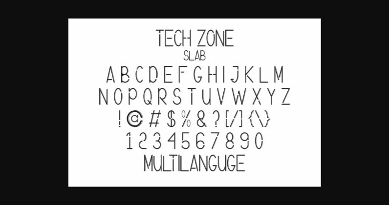 Tech Zone Font Poster 9