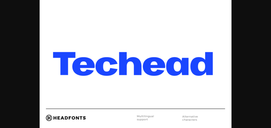 Techead Font Poster 3