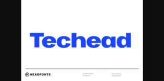 Techead Font Poster 1