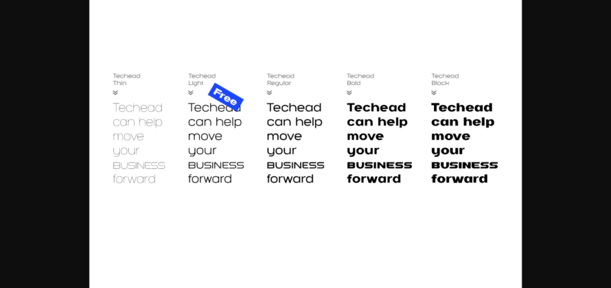 Techead Font Poster 4