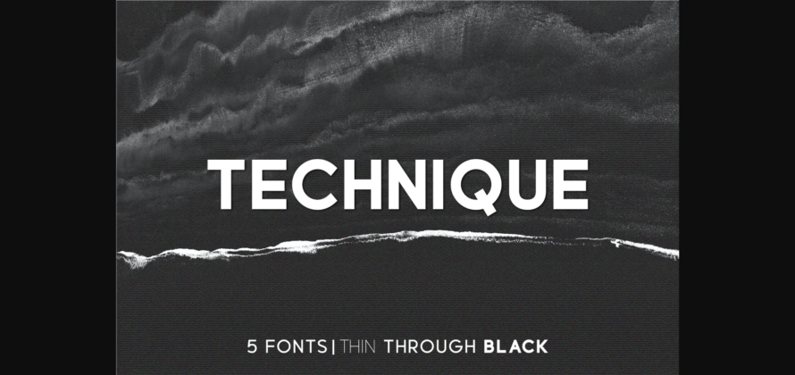 Technique Font Poster 3